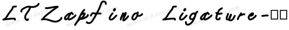 LTZapfino Ligature字体转换